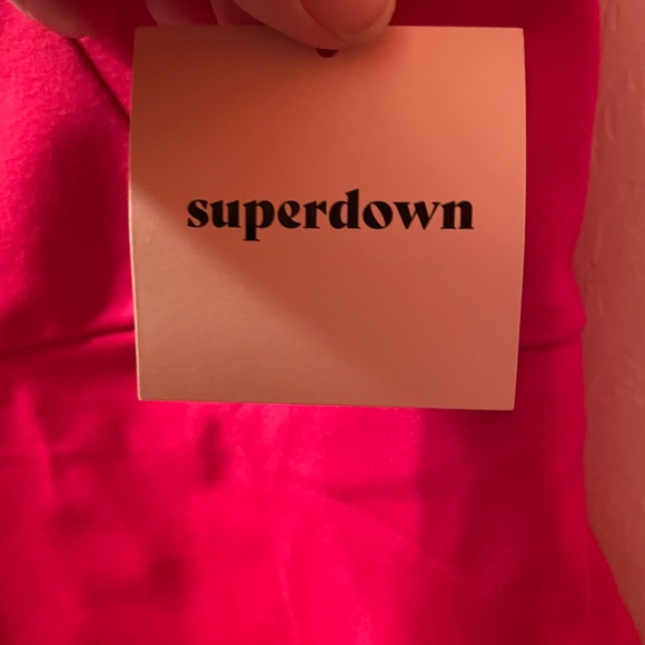 NWT Superdown Nava Asymmetrical Mini Dress in Hot Pink, M - Picture 7 of 12